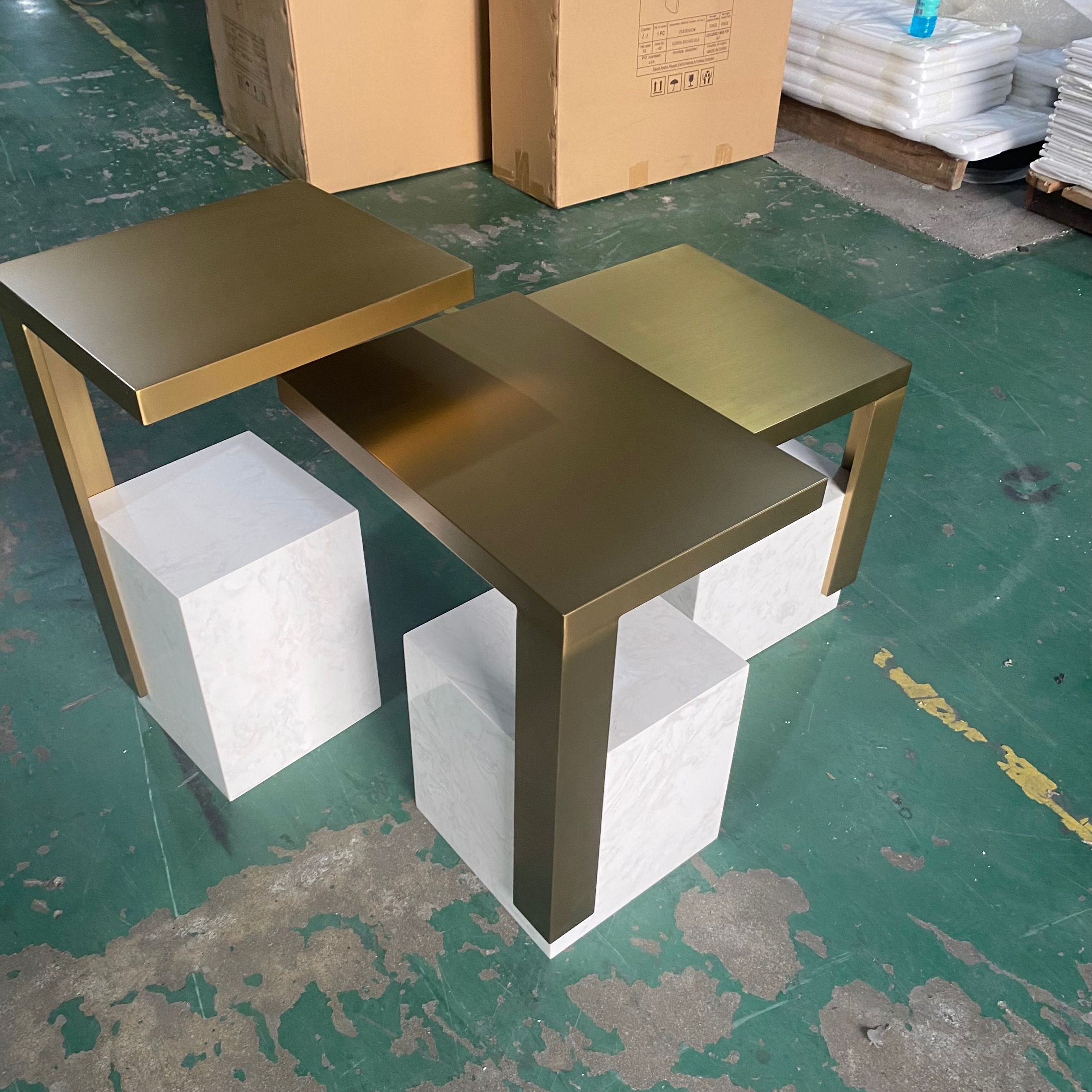 Contemporary side tables for living room luxury small table for sofa cake stand table