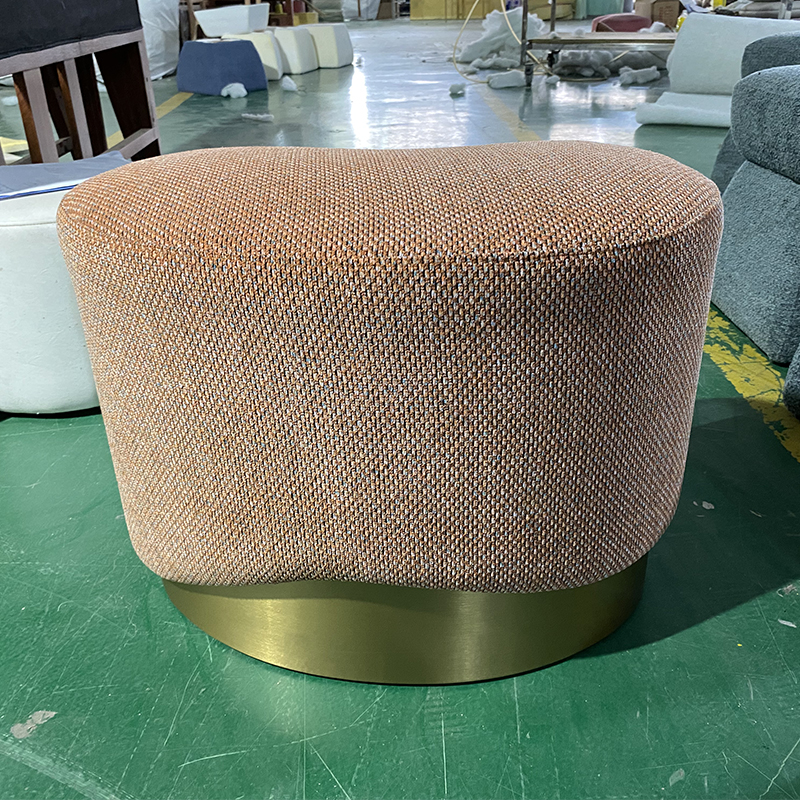 2023 furniture shop decoration new arrival good sale multi-color customization fabric pouf and ottoman chair